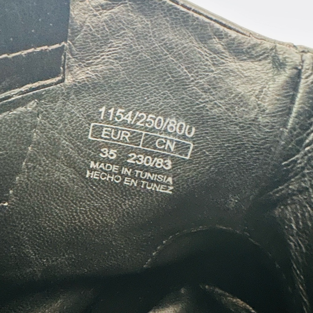 NEW! MASSIMO DUTTI Western Cowboy Boots Ankle Size 35 Black - Picture 11 of 14